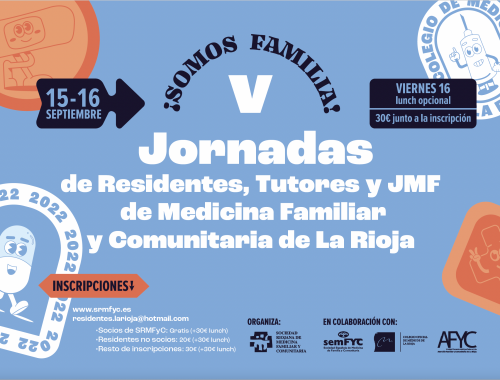 Cartel V Jornadas de Medicina Familiar y Comunitaria de La Rioja